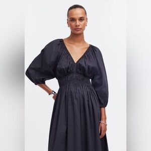 Like New Madewell Balloon-Sleeve Maxi Dress